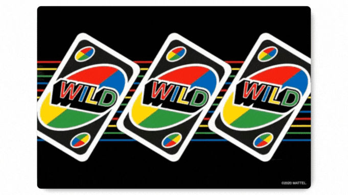 Représentation des cartes UNO comme un excellent jeu amusant au bureau le vendredi.